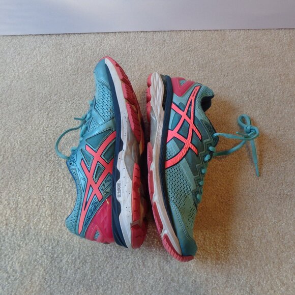 ASICS GT-2000 Women's Running Shoes Colorful Turquoise & Pink T656N Size‎ 9 EUC - Picture 5 of 7